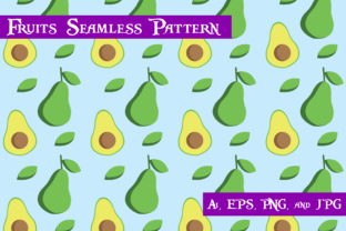 Avocado Fruits Seamless Pattern: A Versatile Design Resource for Creatives