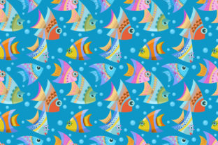 Colorful Design Fish Seamless Pattern