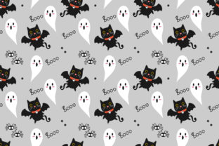 Cute Vampire Cat Pattern