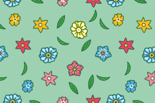 Flamboyant Flower Seamless Pattern