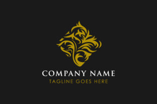 Floral Carving Wood Logo