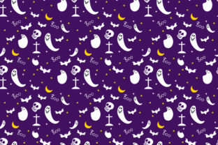 Halloween Ghost Seamless Pattern