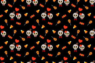 Halloween Sweet Skull Lover Seamless