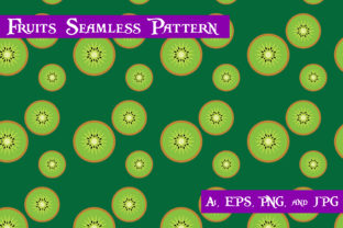 Kiwi Fruits Seamless Pattern