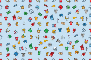 Seamless Football Pattern for Designers