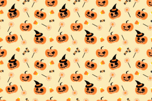 Seamless Halloween Pumpkin and Candy Corn Pattern: A Creative Resource for Designers and Crafters