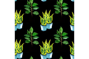 Seamless Pattern with Potted Flowers: A Versatile Design Element for Modern Creativity