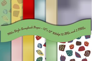 Timeless Elegance of 1950 Style Scrapbook Paper