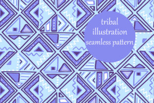 Tribal Abstract Doodle Tiles Pattern